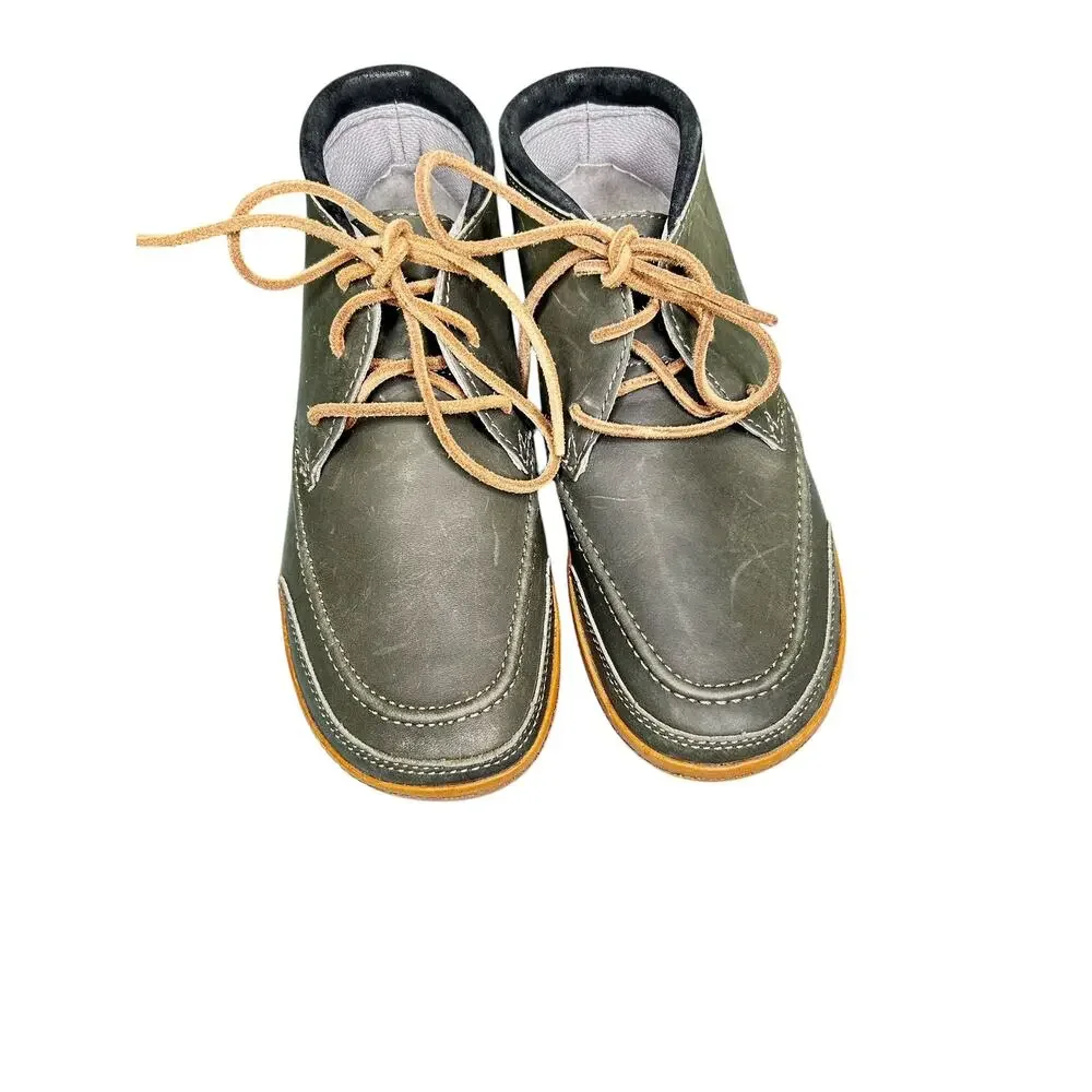 OluKai Pala Men's Waterproof Leather Chukka Boots Charcoal Gray Size 7